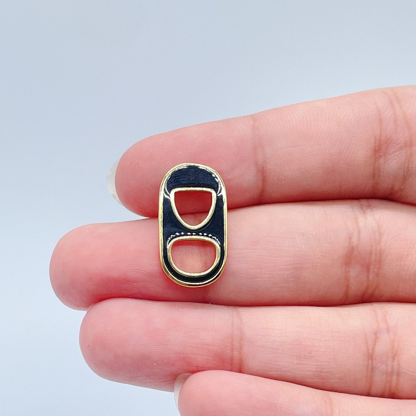 18k Gold Filled Colorful Soda Can Caps Charms In Enamel Eight Colors to Choose