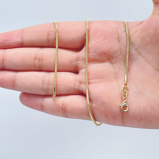 18k Gold Filled Snake Chain 1.5mm: Jewelry Making Supplies