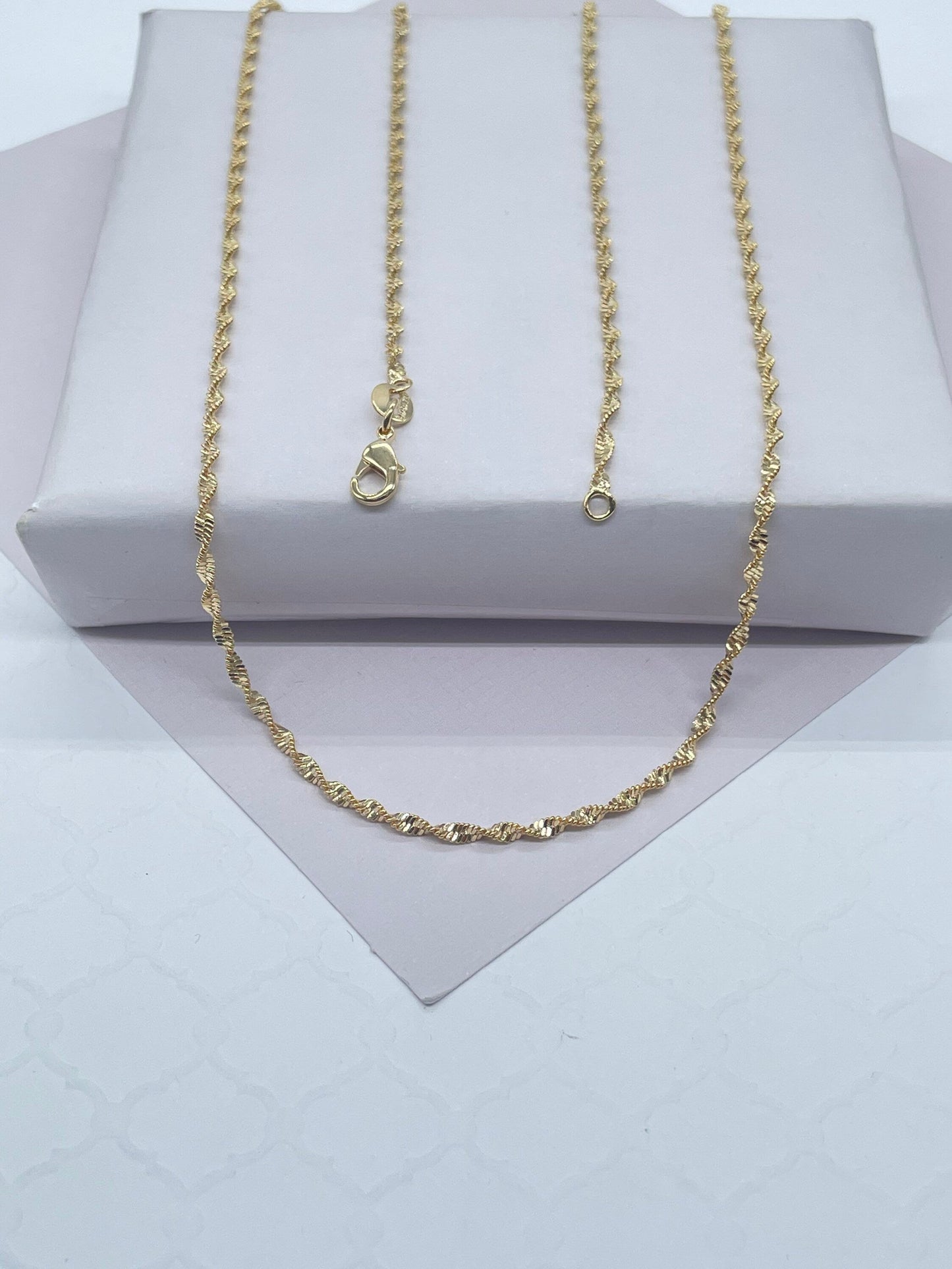 18k Gold Filled 1.8mm Singapore ChainWholesale Jewelry Supplies