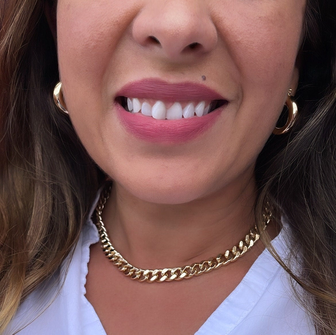 18k Gold Filled 9mmThick Cuban Link ChainWholesale Jewelry Supplies