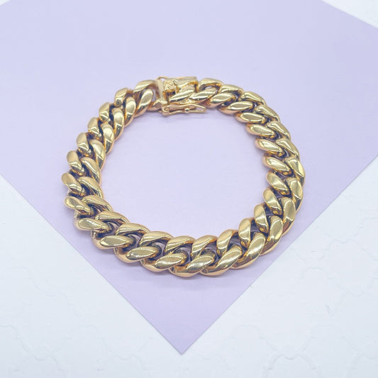 14k Gold Filled Miami Cuban Link Chain Necklace (10mm)