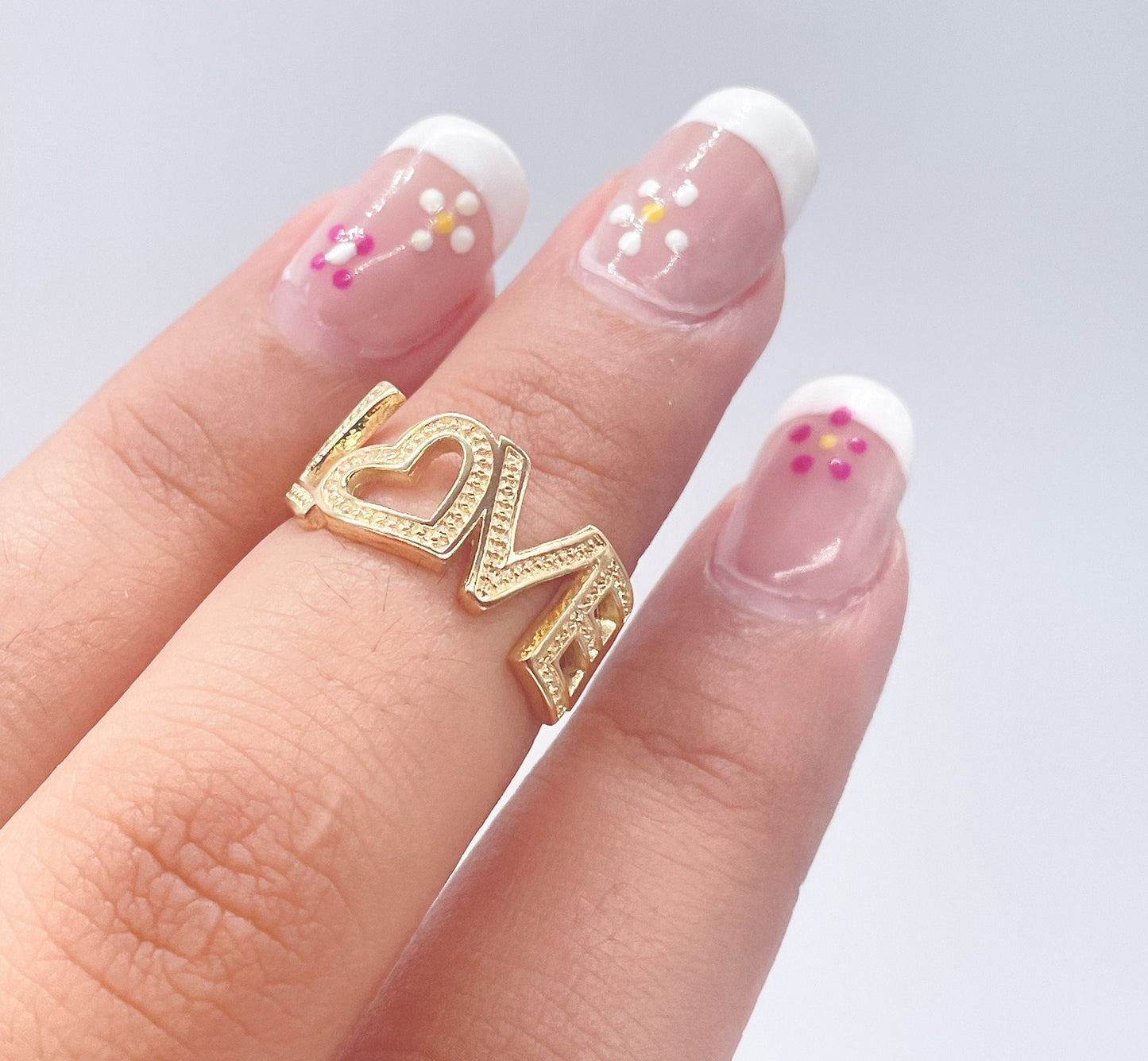 18k Gold Filled LOVE Ring