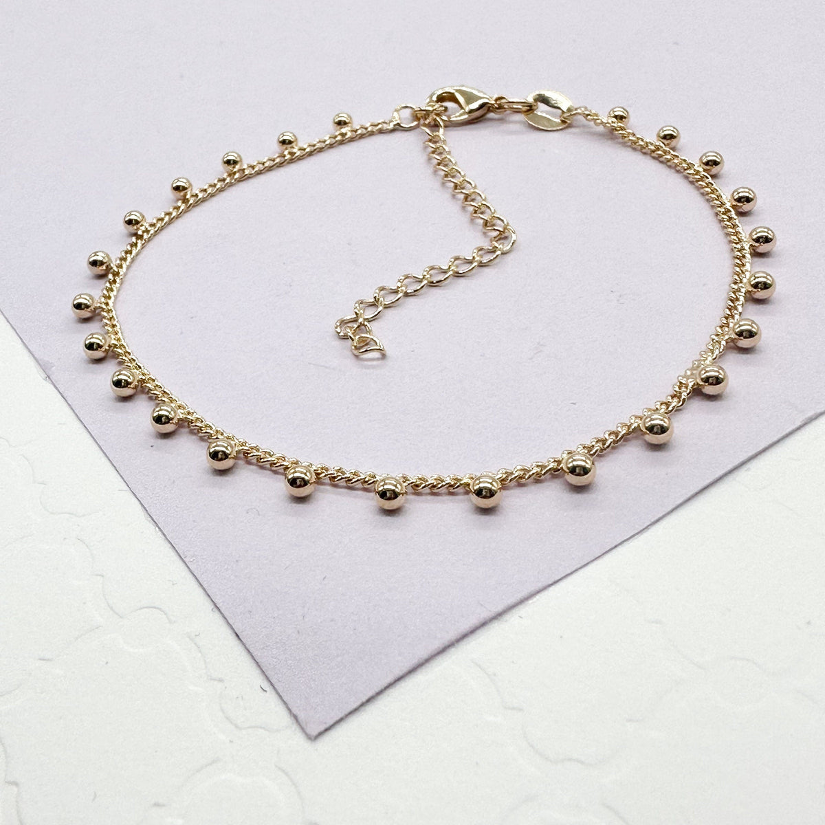 18k Gold Filled Satellite Style Bracelet