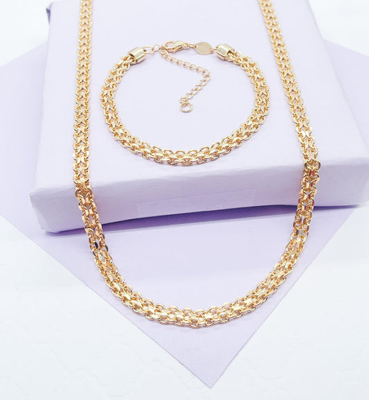 18k Gold Filled Bismark Style Set