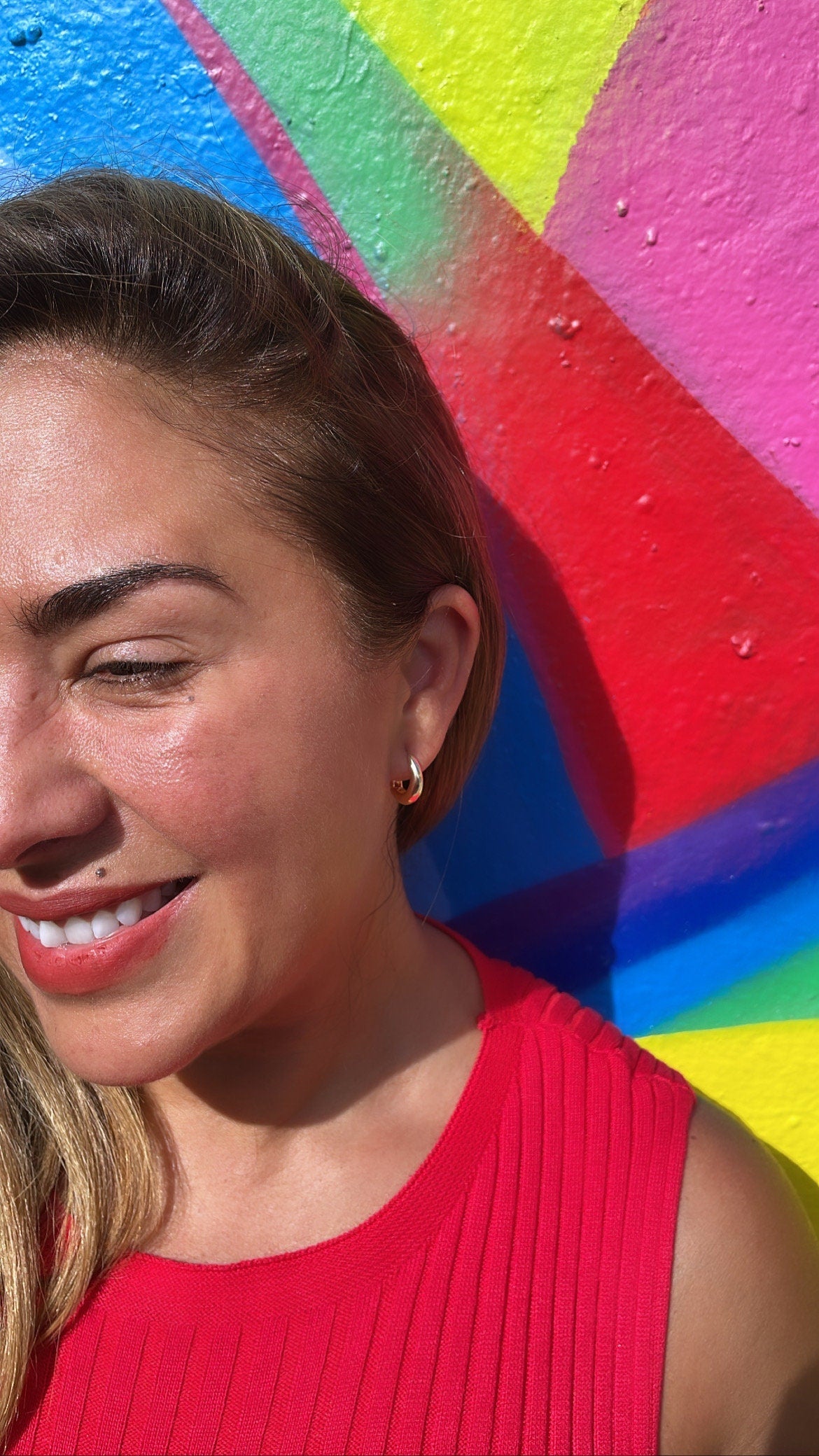 18k Gold Filled Smooth Plain Dome Huggie Earrings