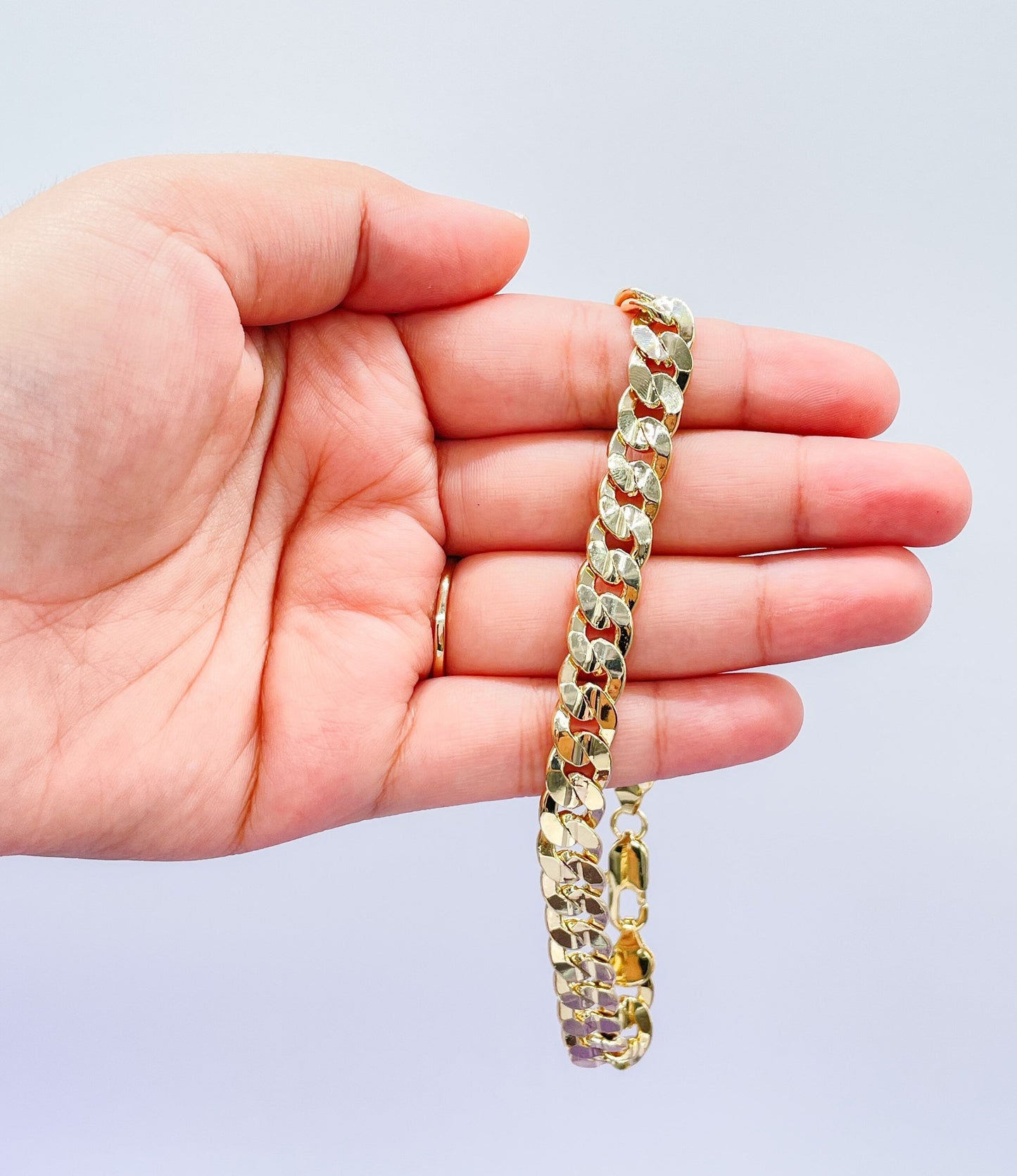 18k Gold Filled Thick Cuban Link Anklet Available In 2 Styles
