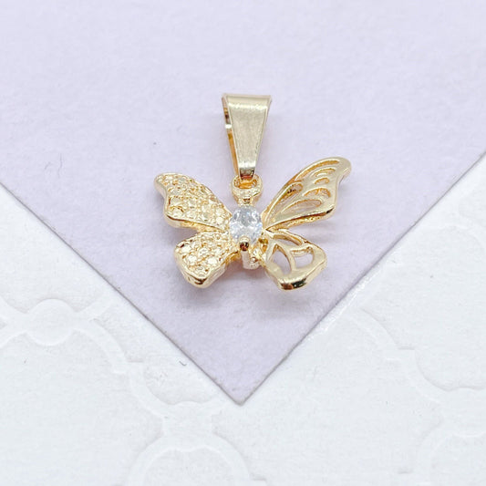 18k Gold Filled Dainty Butterfly Set