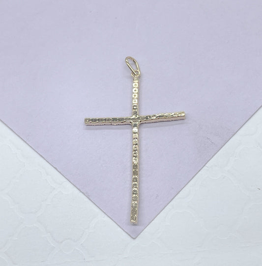 18k Gold Filled 1 Inch Tall Dainty Cross Pendant, Cross Jewlery, Cross Pendant, Religious Pendant
