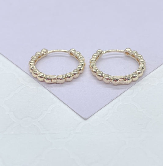 18k Gold Filled Tiny 2mm Large Dainty Hoop Earring