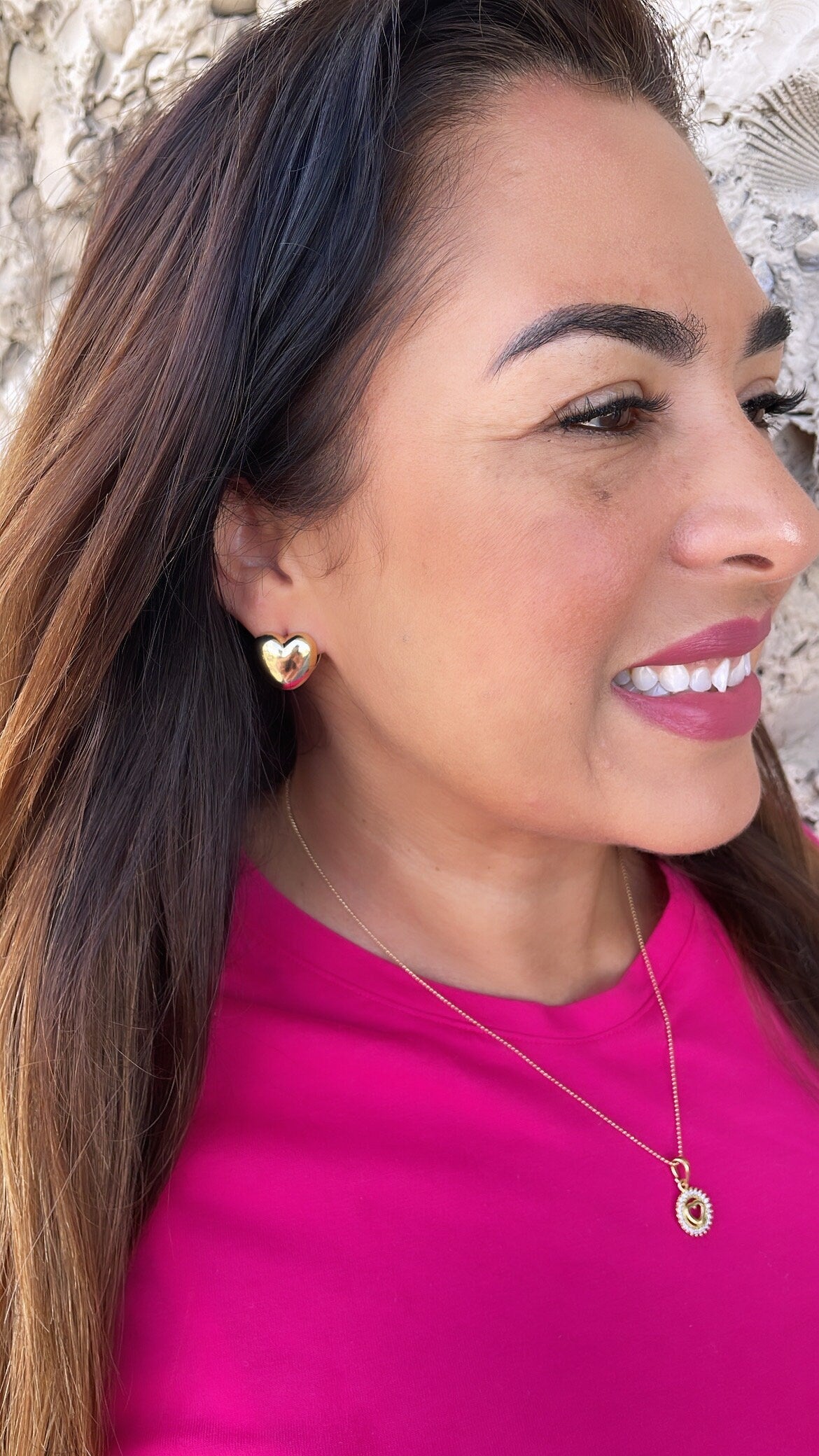 18k Gold Filled Puffy Giant Heart Huggie Earring, Heart Earrings, Puffy Huggies, Gifts for her, Heart Hoops, Minimalist Hoops