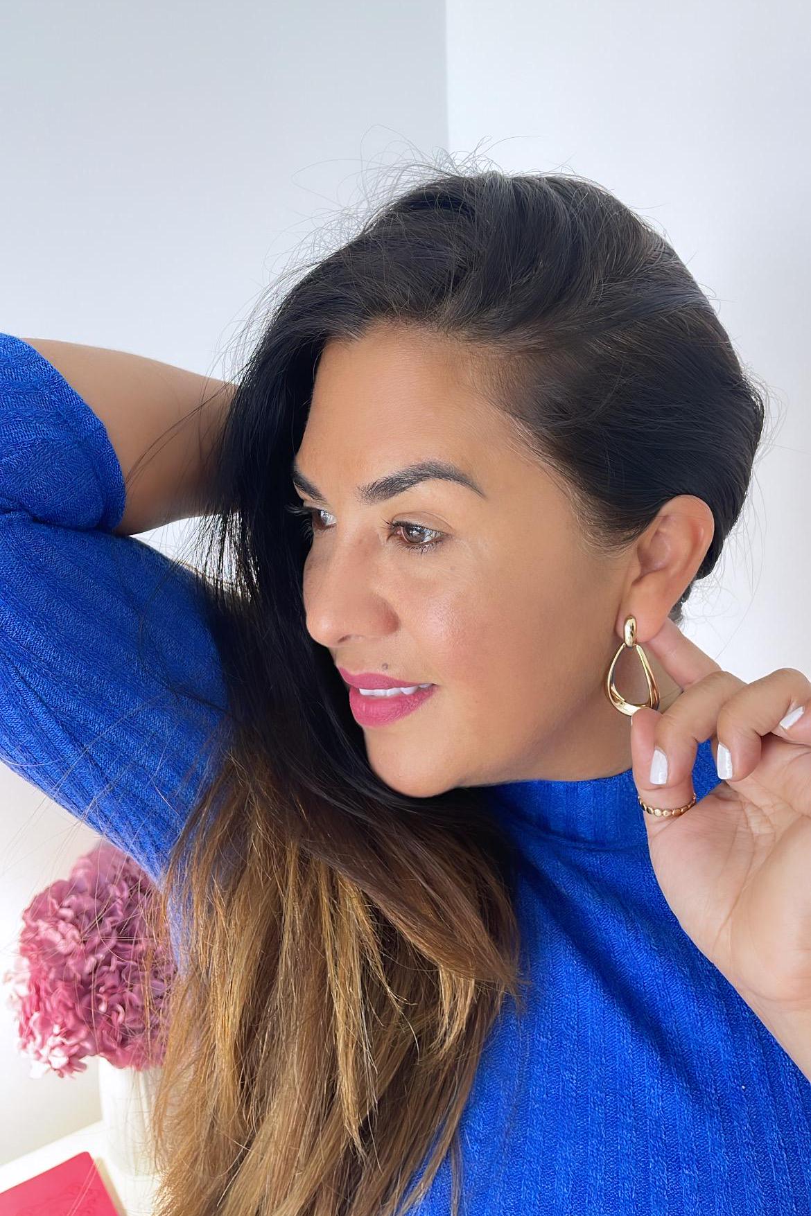 18k Gold Filled Smooth and Thin Drop Earrings