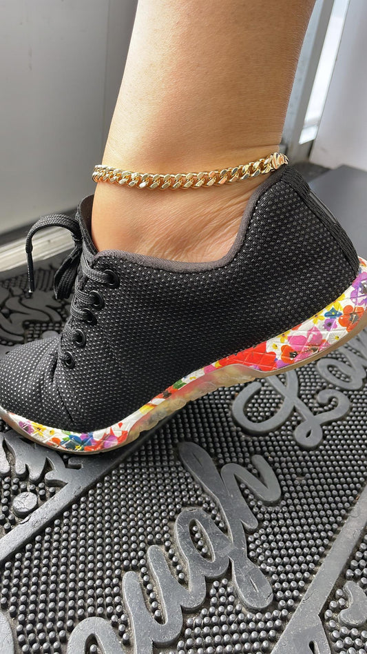 Anklet 18k Gold Filled 7mm Chunky Cuban Link, Gold Filled Curb Link Anklet, Miami Cuban Link Style