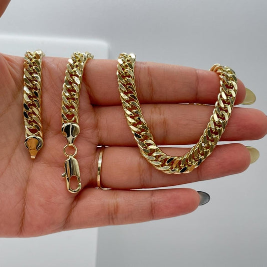18k Gold Filled Double XL Cuban Link Chain 8 mm