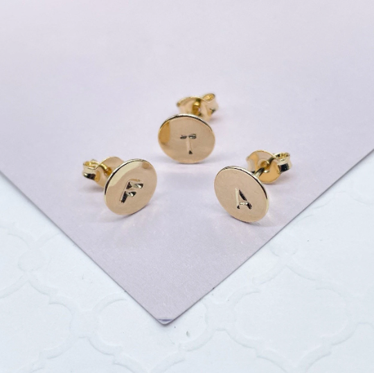 18k Gold Layered Mini Initial Set