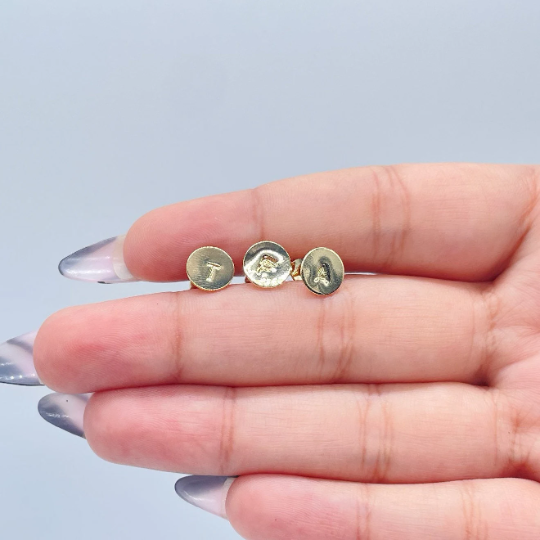18k Gold Layered Mini Initial Set