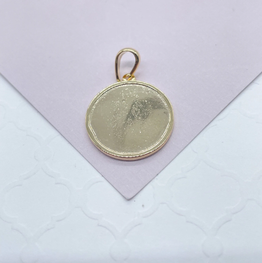 18k Gold Layered Wish Bone Pendant With Wish Bone Engraved