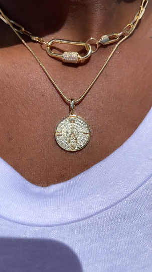 18k Gold Layered Wish Bone Pendant With Wish Bone Engraved