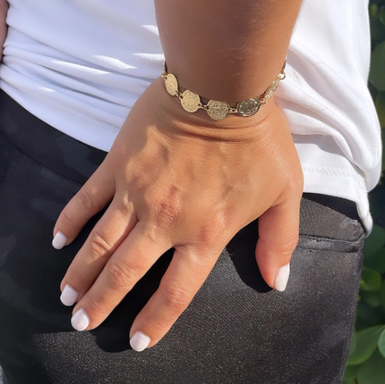 18k Gold Layered San Benito Link Bracelet Wholesale Jewelry Supplies