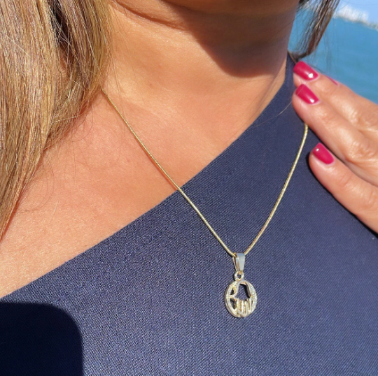 18k Gold Layered Small See-Through Hamsa Hand