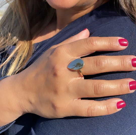 18k Gold Layered Smooth 2 Style Plain Ring