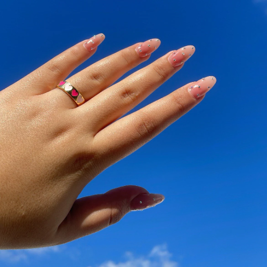 18k Gold Layered Adjustable Heart Ring