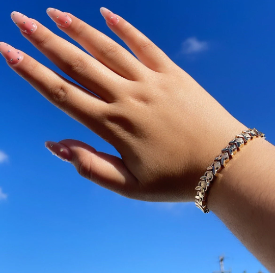 18k Gold Layered Sophisticated Charm Bracelet