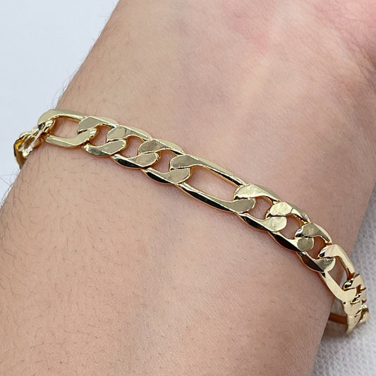 18k Gold Filled Figaro Bracelet