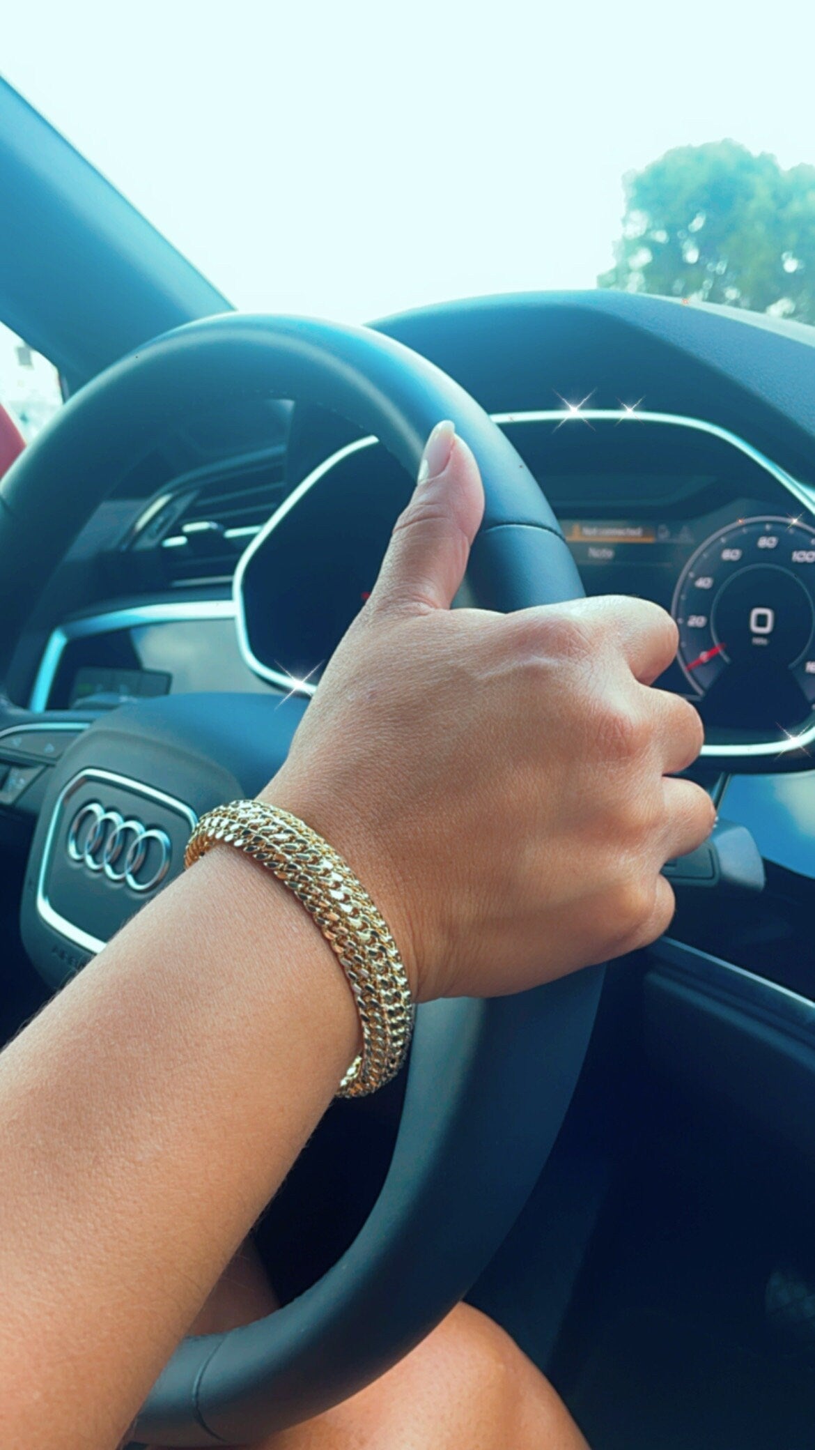 18K GoldFilled Triple Cuban Link Bracelet