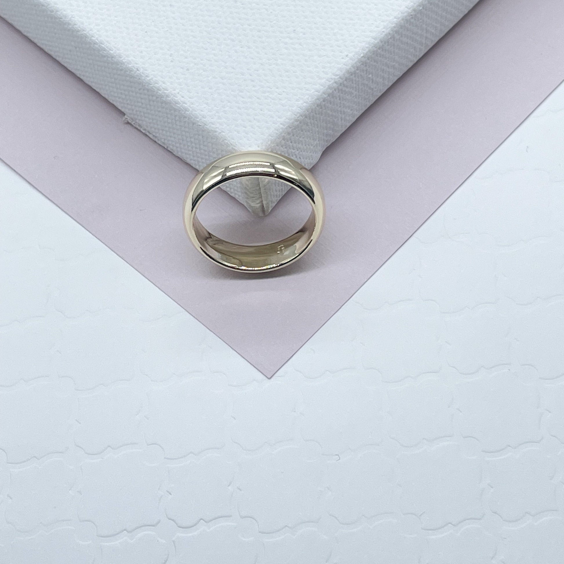 18K Gold Filled Plain Ring, Engagement Band Ring, Dainty Jewelry