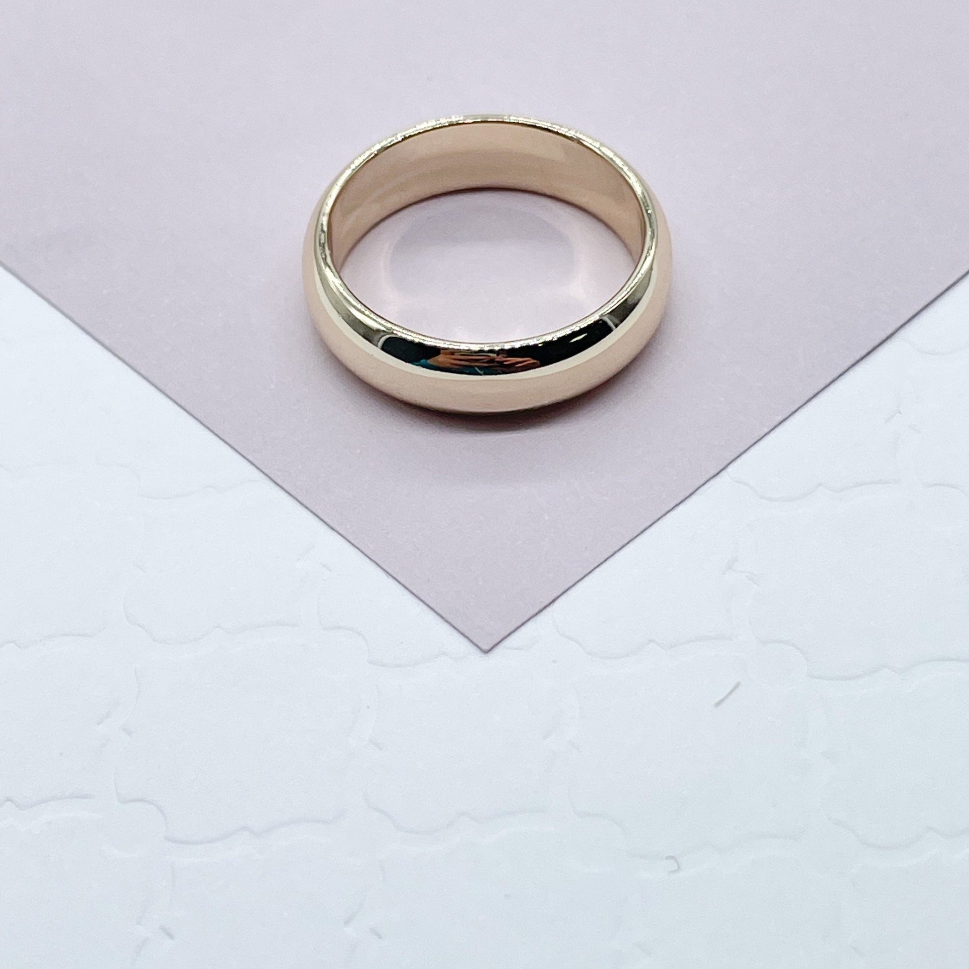 18K Gold Filled Plain Ring, Engagement Band Ring, Dainty Jewelry