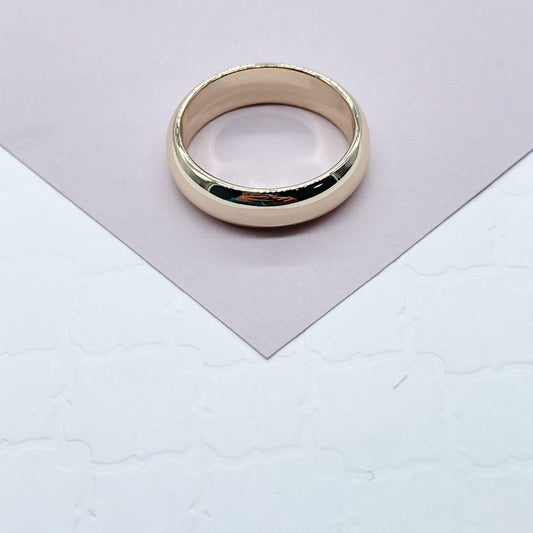 18K Gold Filled Plain Ring, Engagement Band Ring, Dainty Jewelry