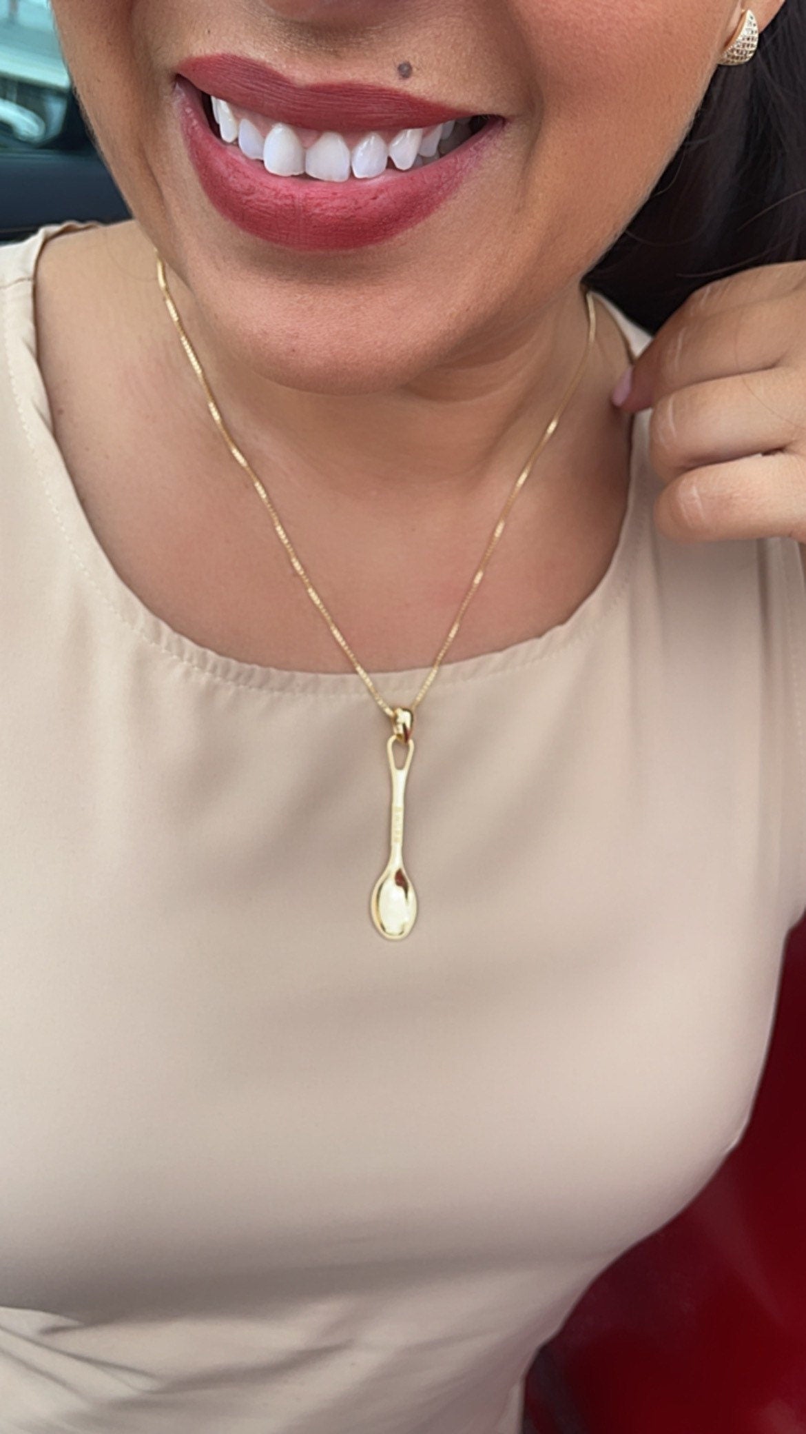 18k Gold Filled k & Spoon Charms, Dainty Spoon Pendant, Dainty k Pendant And Jewelry Making Supplies