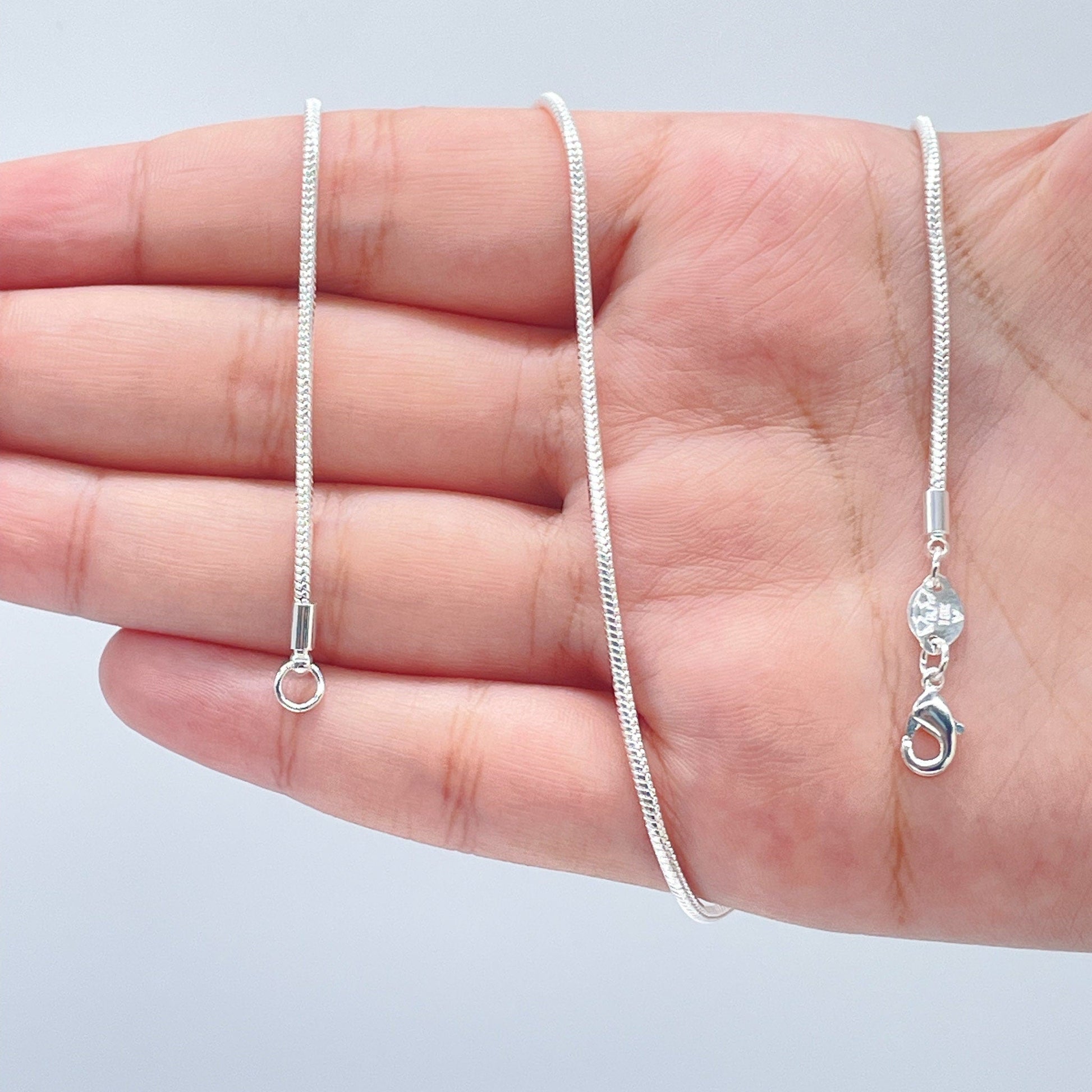 18k Gold Filled 1.5mm Round Snake Chain