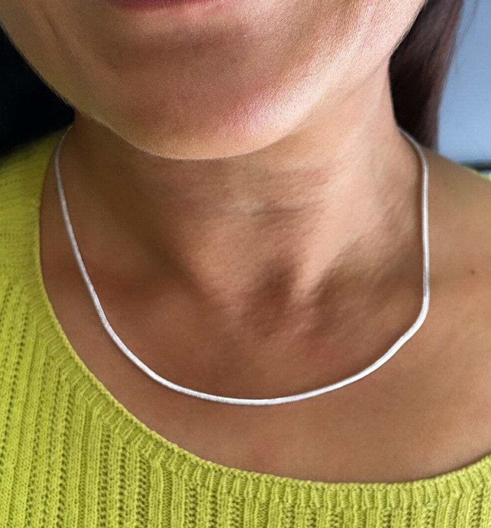 18k Gold Filled 1.5mm Round Snake Chain