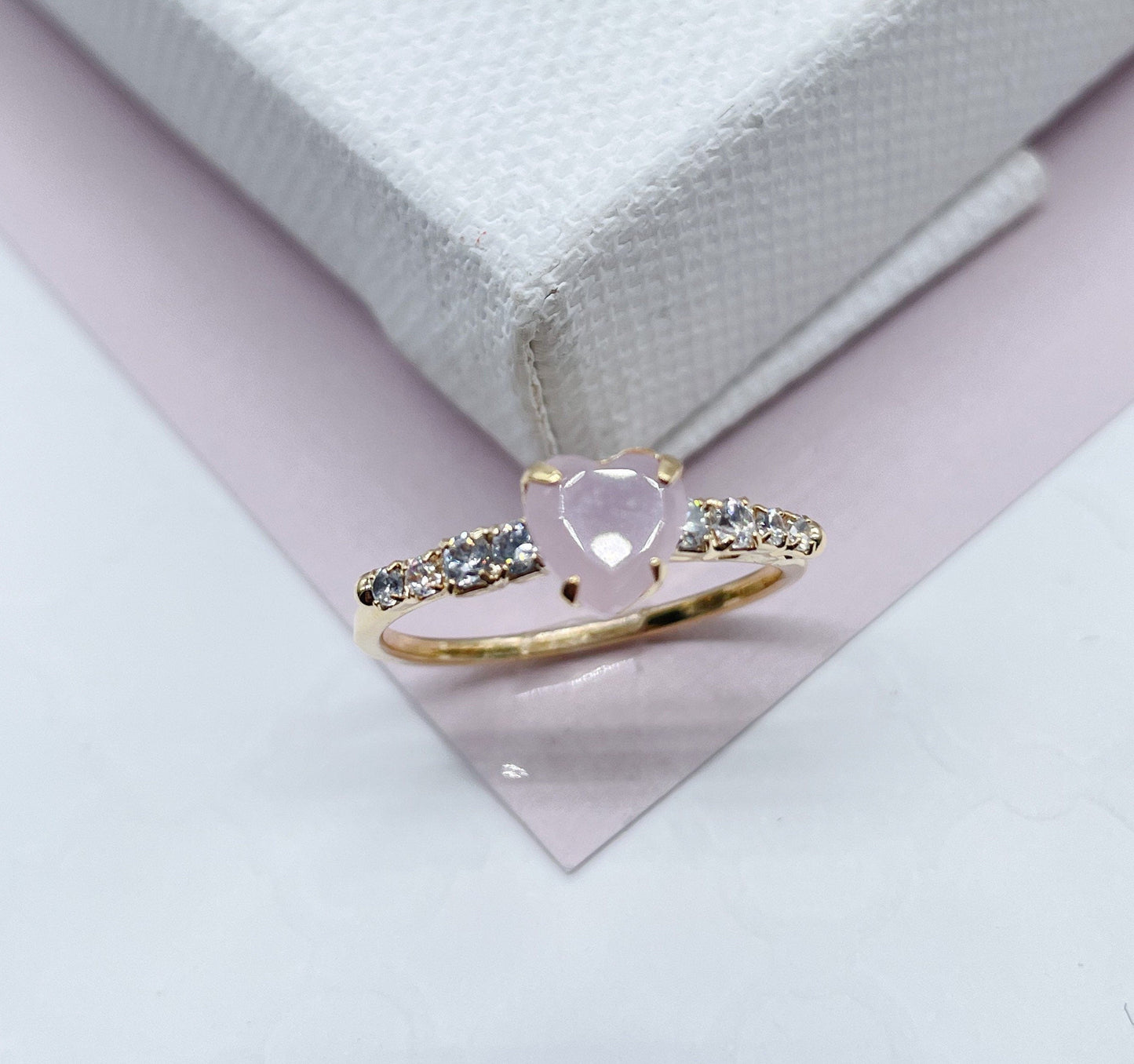 18k Gold Filled Heahttps://cdn.shopify.com/shopifycloud/web/assets/v1/vite/client/en/assets/shopify-wordmark-monochrome-CpVsfBAAmxEP.svgrt Ring With Small Pave Colorless Cubic Zirconia Stones On The Band's Top