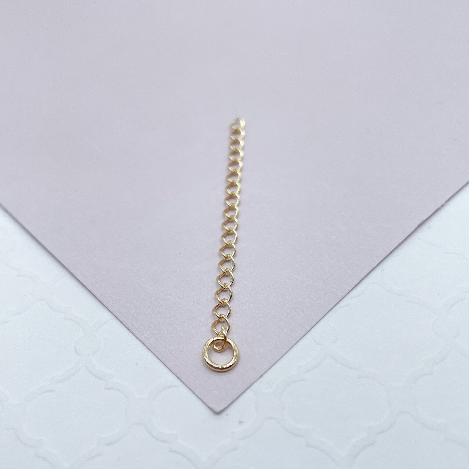 Two Inches 18k Gold Filled Extender 2" Chains, Necklaces, Anklets, Bracelets Supplies DIY Findings