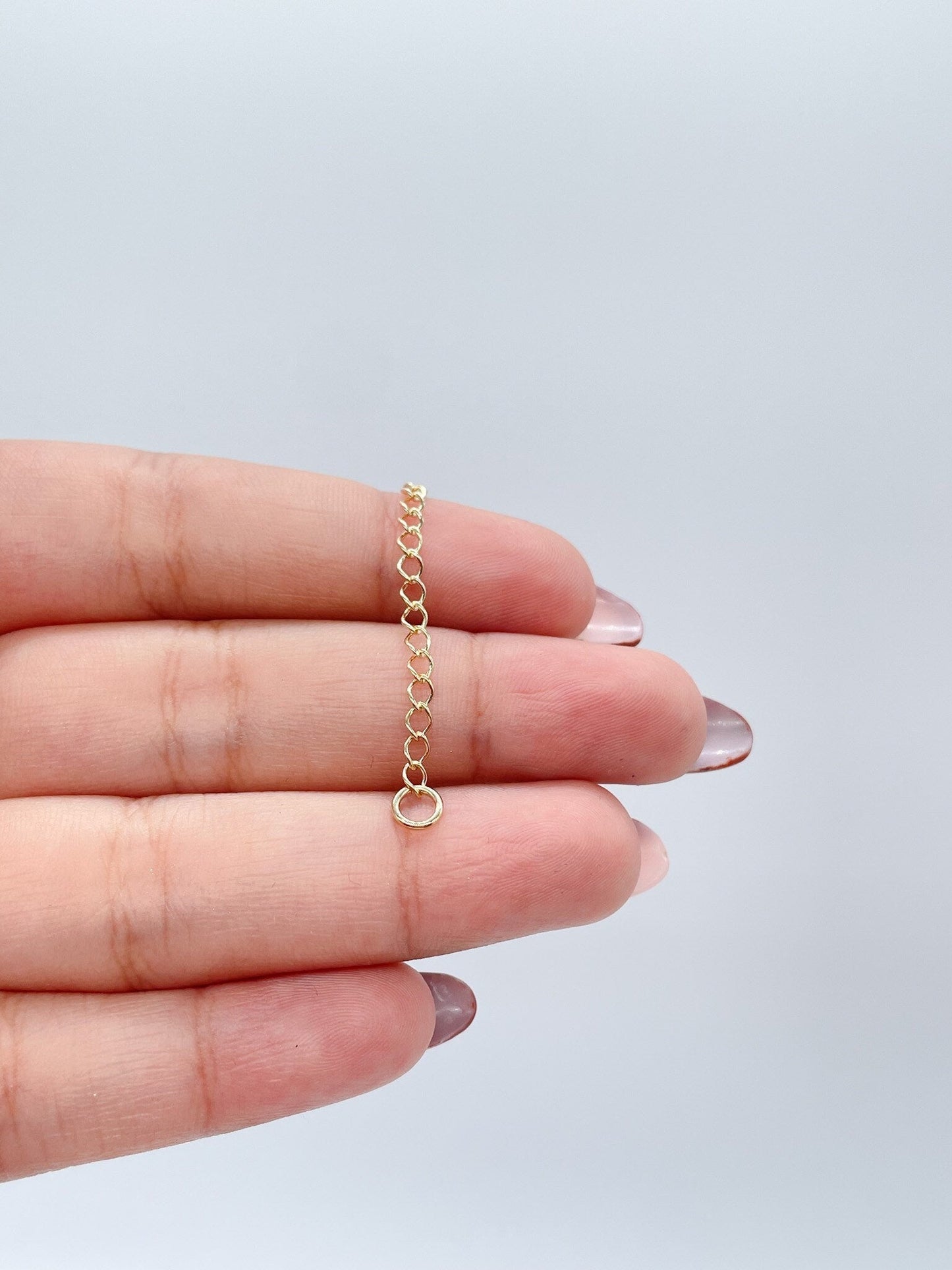 Two Inches 18k Gold Filled Extender 2" Chains, Necklaces, Anklets, Bracelets Supplies DIY Findings