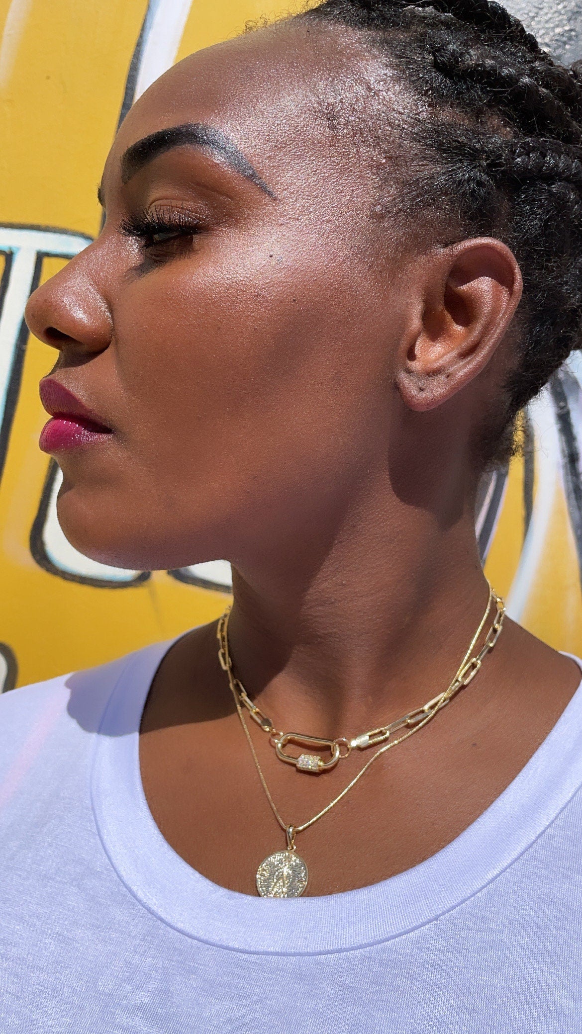 18k Gold Filled Wish Bone Pendant With Wish Bone Engraved