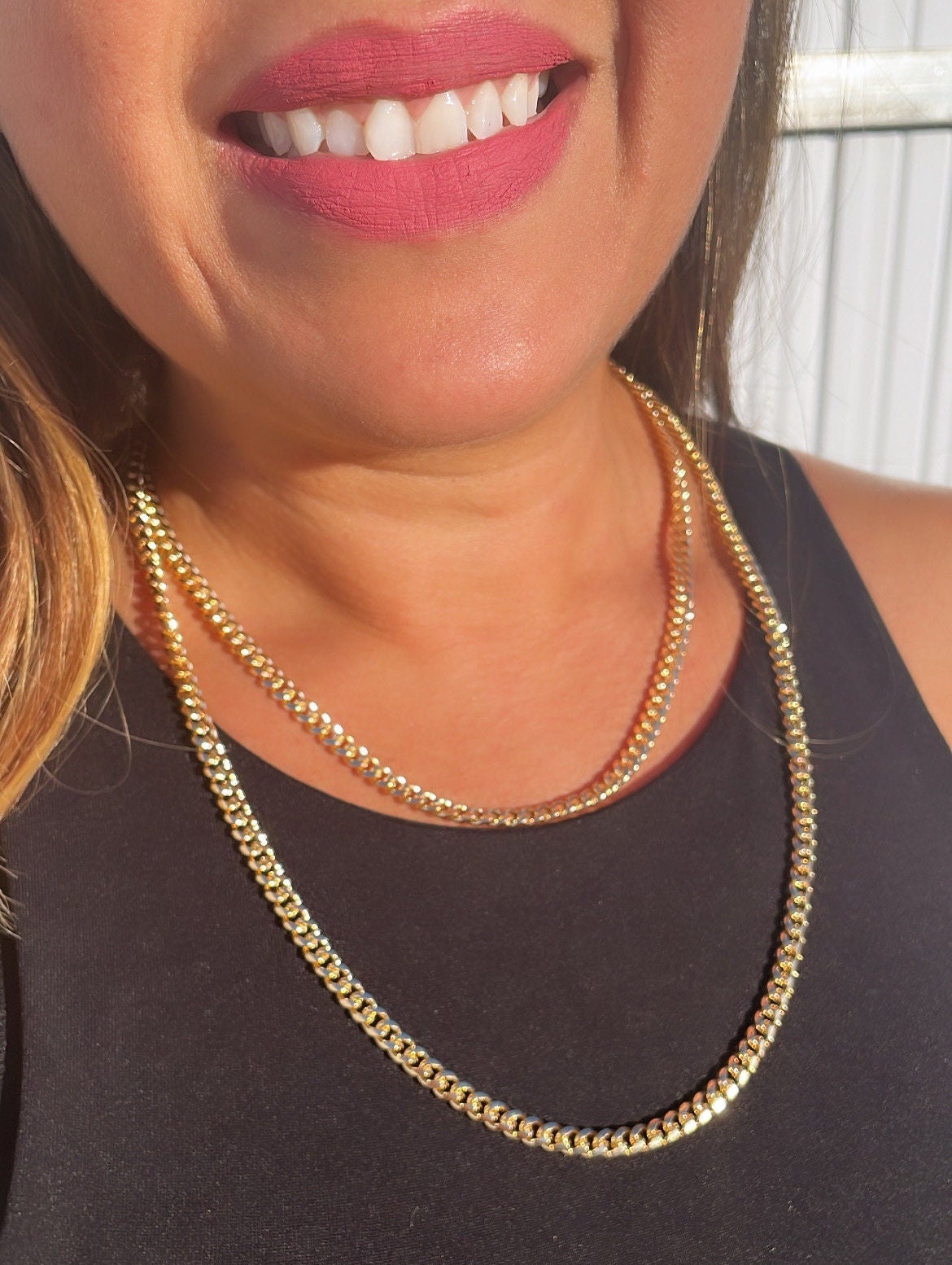 18k Gold Filled 5mm Cuban Link Chain, Wholesale Jewelry Making Supplies