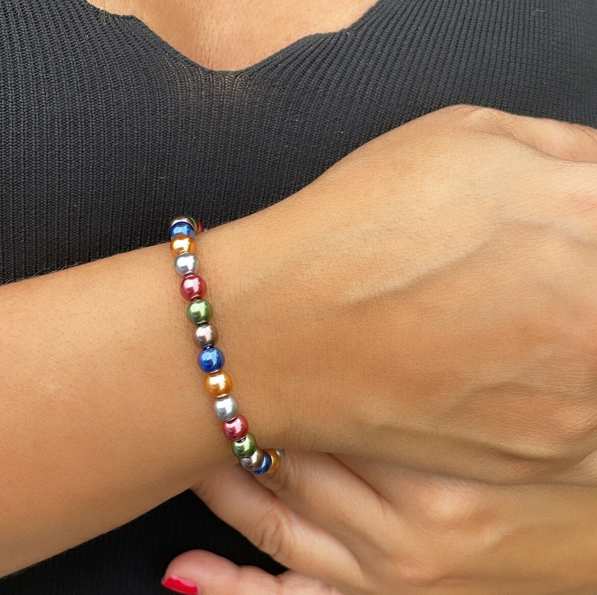 18K Gold Filled Colorful Beads Set