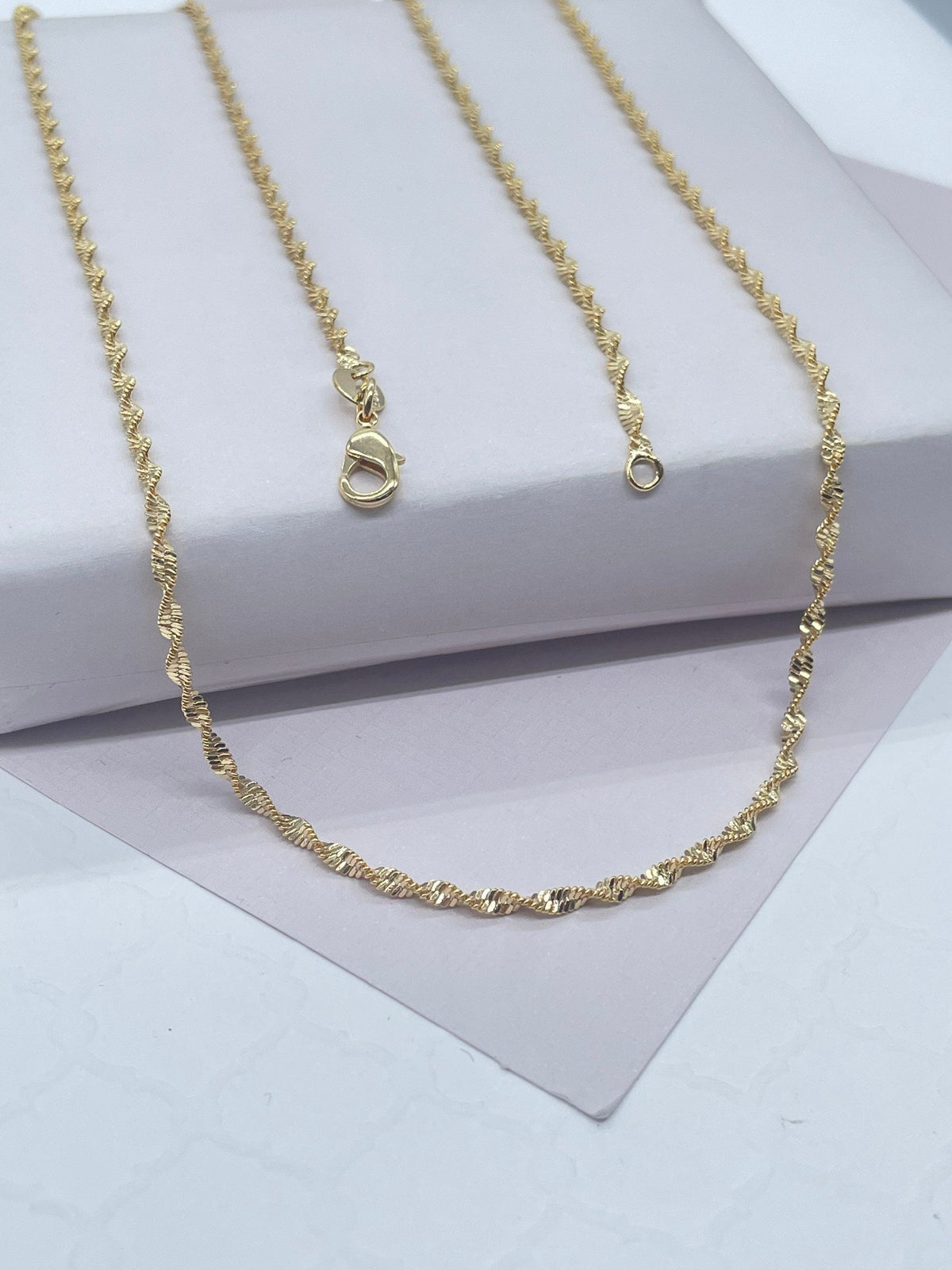 18k Gold Filled 1.8mm Singapore ChainWholesale Jewelry Supplies