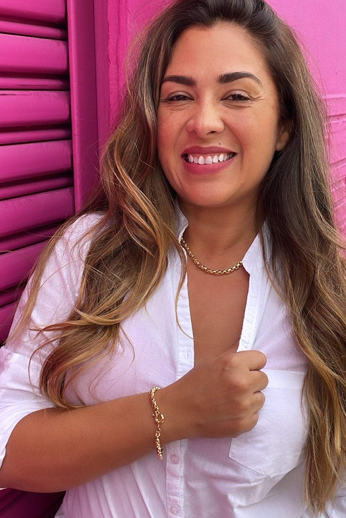 18k Gold Filled 3mm Thick Box Set necklace and braceletWholesale Jewelry Supplies