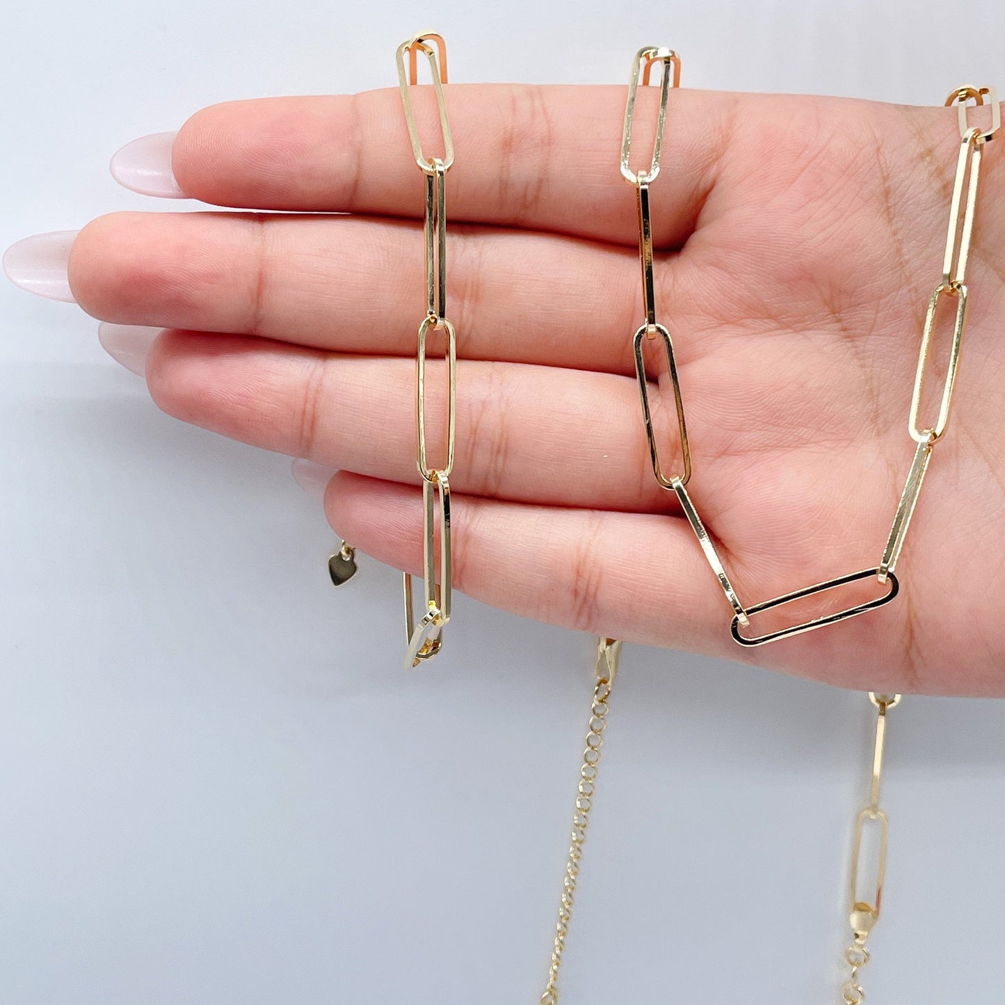 18k Gold Filled Long Open Paper Clip SetWholesale Jewelry Supplies