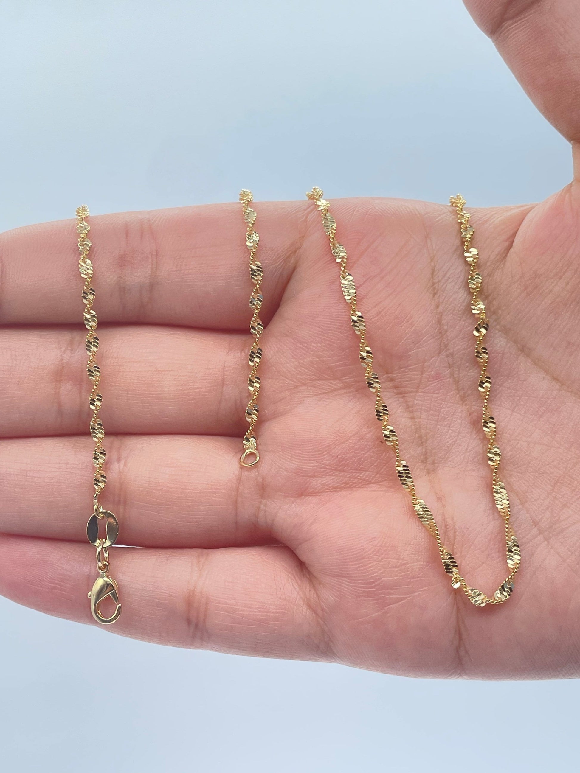 18k Gold Filled 1.8mm Singapore ChainWholesale Jewelry Supplies