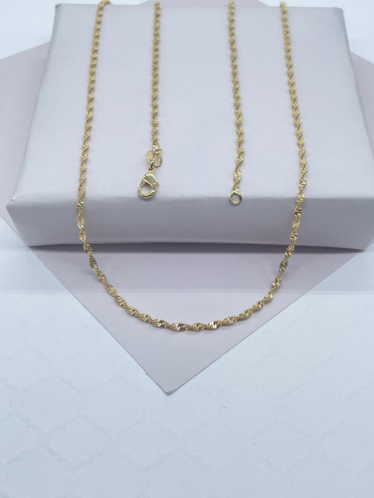 18k Gold Filled 1.8mm Singapore ChainWholesale Jewelry Supplies