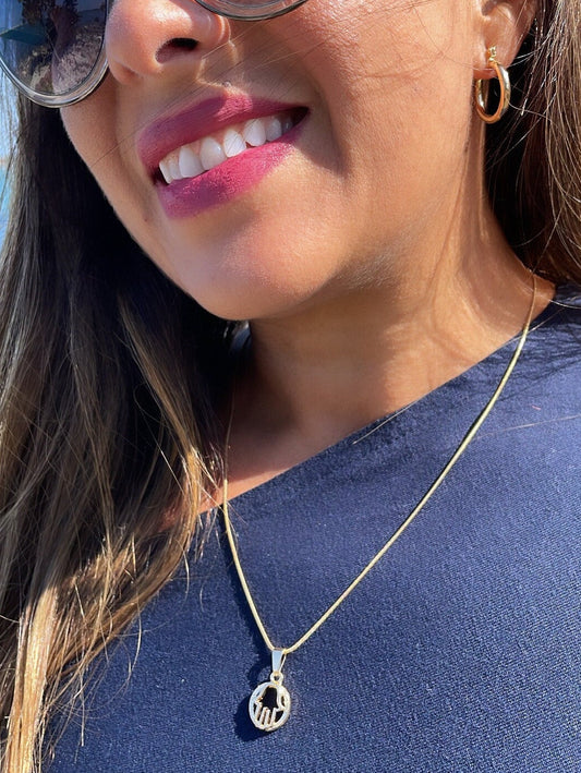 18k Gold Filled Small See-Through Hamsa Hand