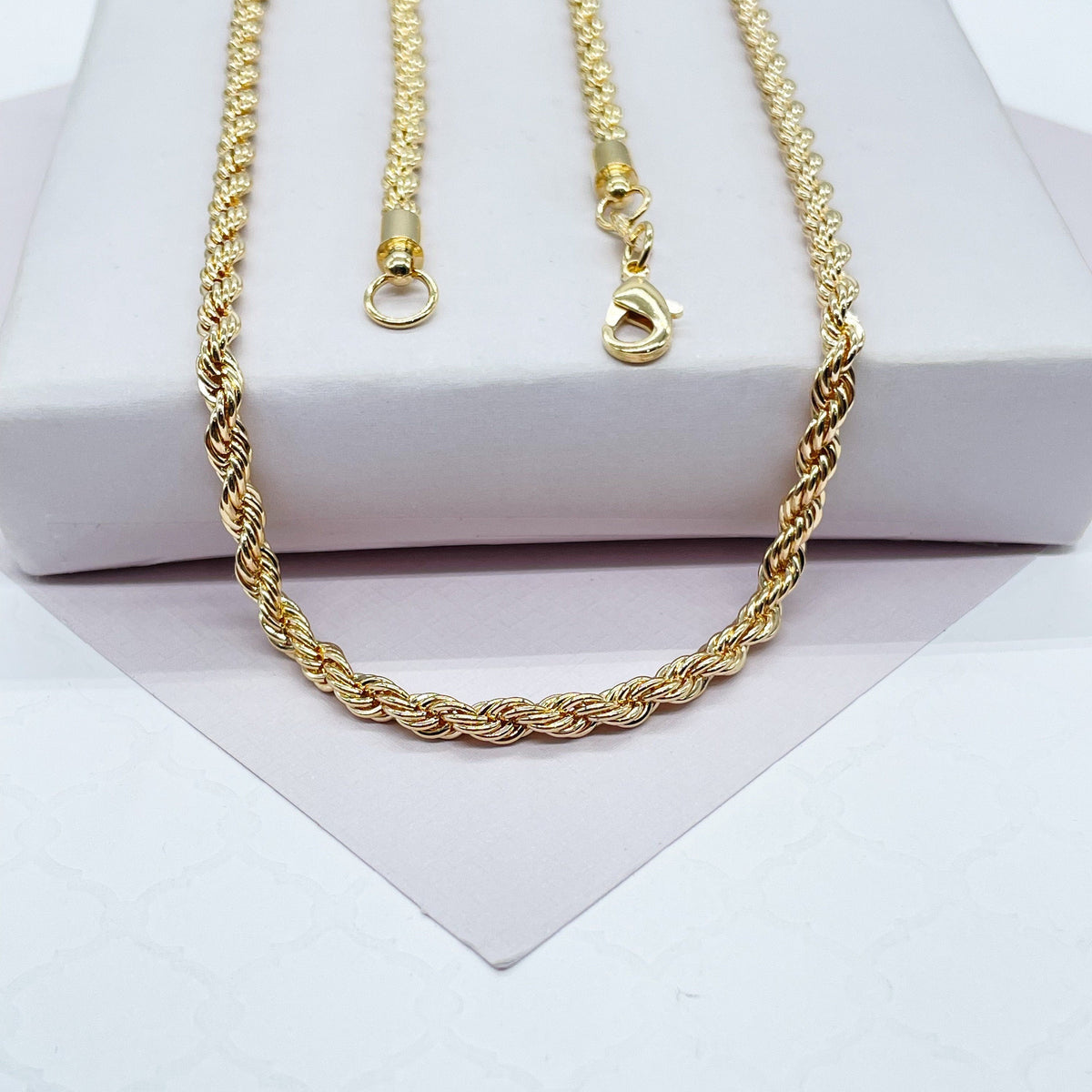 18k Goldfilled 4mm Thick Rope Chain