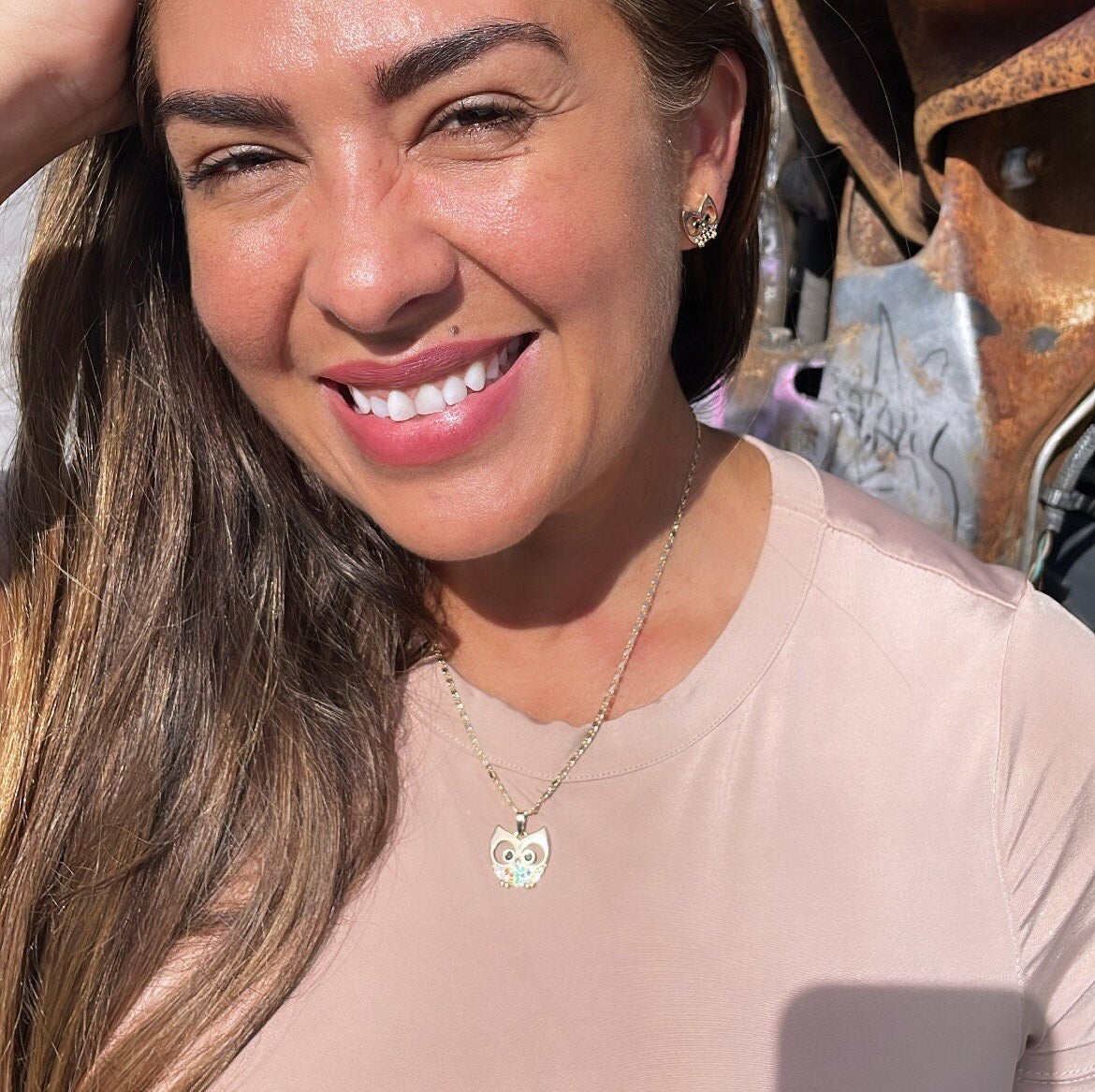 18k Gold Filled Colorful Owl Set, Boo Set