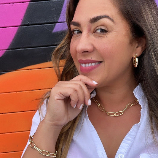 18k Gold Filled Chubby Plain Hoop EarringsWholesale Jewelry Supplies