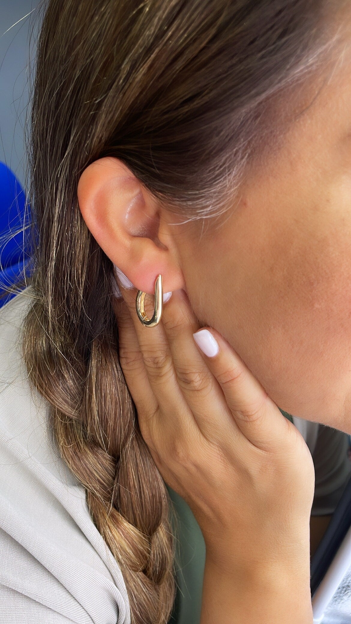 18k Gold Filled Small Horseshoe Shape Hoop EarringsWholesale Jewelry Supplies